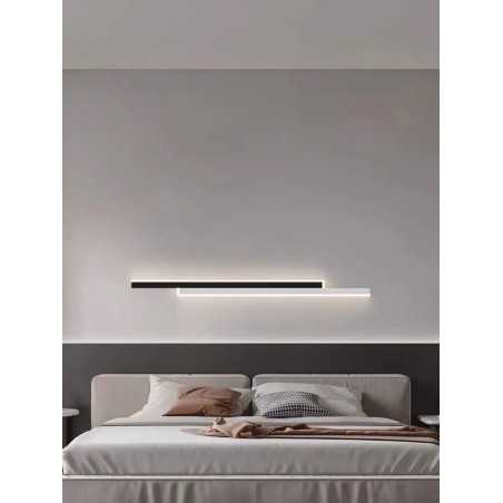 Aplica Cu Led 3929 Bk+wt 80cm 3 Functii Lumina Rece/calda/neutra