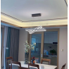 Lustra LED cu Telecomanda wifi 2.4G cu lumina/rece/calda/neutra intensitate reglabila