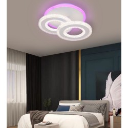 Lustra LED RGB Telecomanda wifi 2.4G lumina/rece/calda/neutra intensitate reglabila