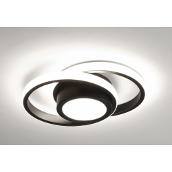 Lustra LED Negru cu 3 functii lumina/rece/calda/neutra