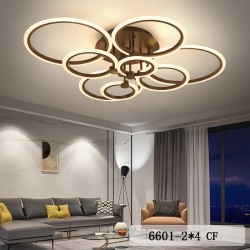 Lustra LED 8 cercuri Maro cu Telecomanda wifi 2.4G cu lumina/rece/calda/neutra intensitate reglabila