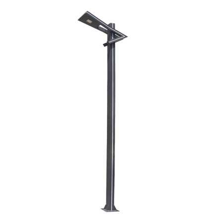 Stalp de gradina parc 3 Metri IP65 30W 4000K lumina neutra +20w lumina blue