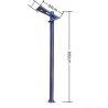 Stalp de gradina parc 3 Metri IP65 30W 4000K lumina neutra +20w lumina blue