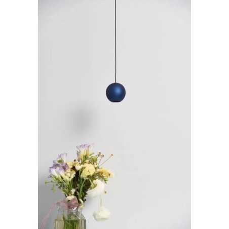 Lustra pendul glob magnetic metal Blue 5W cu LED 4000K