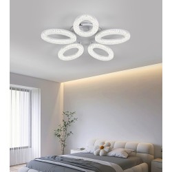 Lustra LED cu Telecomanda wifi 2.4G lumina/rece/calda/neutra intensitate reglabila