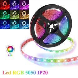 Banda Led 12V 5050 Rgb 60Led/M 14.4W/M IP44 Set Complet