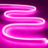 Banda led 12v neon flex set roz 5m neonflex si sursa de alimentare 60w