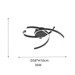 Lustra LED Alb cu Telecomanda wifi 2.4G lumina/rece/calda/neutra intensitate reglabila