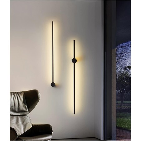 Aplica LED 60cm Bar Minimalist Negru Moderna 22W Lumina clada,3 Tipuri De Lumina