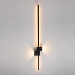 Aplica LED 80cm Bar Minimalist Negru Moderna 28W,3 Tipuri De Lumina