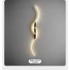 Aplica LED 100cm Bar Minimalist Negru+Gold Moderna 52W,3 Tipuri De Lumina