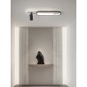 Plafoniera LED Alb cu Negru Moderna 77W,3 Tipuri De Lumina