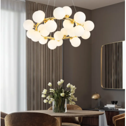 Lustra LED Modern Nordic Pendant Lights Ball cu 25Buc Glob