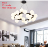 Lustra LED Modern Nordic Pendant Lights Ball cu 25Buc Glob