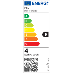 BEC LED FSL S45FC 4W E27 2700K FILAMNET LUMINA CALDA