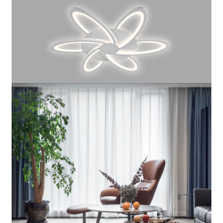 Lustra LED  Alb cu Telecomanda  wifi 2.4G lumina/rece/calda/neutra intensitate reglabila