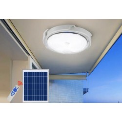 Lampa Led 60W Cu Panou Solar Lumina Rece Telecomanda