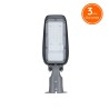 Lampa Stradala Gri Cu Led IP65 30W 3600lm 6500K Brate Reglabile