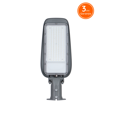 Lampa Stradala Gri Cu Led IP65100W 12000lm 6500K Brate Reglabile