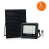 Lampa LED 50W Cu Panou Solar Monocristaline 6500K Si Telecomanda