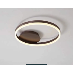 Lustra LED Minimalist Ring cu Telecomanda wifi 2.4G lumina/rece/calda/neutra intensitate reglabila Maroon、
