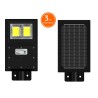 Lampa LED 100W IP65 Panou Solar Monocristaline 6500K Cu Senzor De Miscare