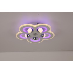 Lustra LED RGB cu Telecomanda wifi 2.4G cu lumina/rece/calda/neutra intensitate reglabila