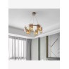 Lustra LED Modern Polish GOLD Glass G9 X 6