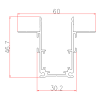 SINA MG 1019 3M INCASTRAT MAGNET PENTRU PROIECTOARE MAGNETIC NEGRU