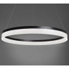 Lustra LED D60CM Minimalist Ring cu Telecomanda wifi 2.4G Negru lumina/rece/calda/neutra intensitate reglabila