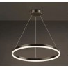 Lustra LED D60CM Minimalist Ring cu Telecomanda wifi 2.4G Negru lumina/rece/calda/neutra intensitate reglabila