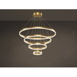 Lustra LED Minimalist Ring cu Telecomanda wifi 2.4G Gold lumina/rece/calda/neutra intensitate reglabila