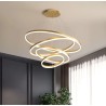 Lustra LED Minimalist Ring cu Telecomanda wifi 2.4G Gold lumina/rece/calda/neutra intensitate reglabila