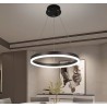 Lustra LED Minimalist Ring cu Telecomanda wifi 2.4G Maro lumina/rece/calda/neutra intensitate reglabila