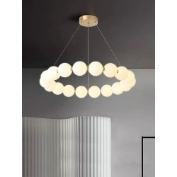 Lustra LED 40W Modern Nordic Pendant Lights 14 Bila