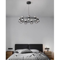 Lustra LED D63cm Moderna 54W Lumina Neutra