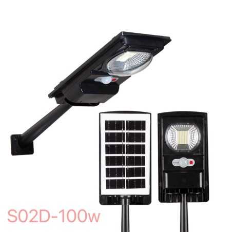 Lampa Incarcare Solara 100w 54LED,2835 ,Cu Consola De Pindere,Senzor De Lumina