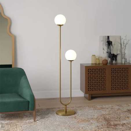 Lampadar Cu 2 Glob G9 X 2 Inaltime165cm Minimalist Design Floor lamp