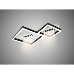 Lustra LED cu Telecomanda wifi 60W 2.4G cu 3 functii lumina/rece/calda/neutra intensitate reglabila