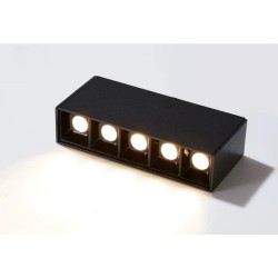 Spot LED Negru10W Aplicat 4000K Lumina Neutra