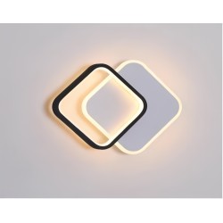 Aplica LED Negru Cu Alb 12W Cu 3 functii 3000k/4000k/6500k