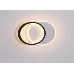 Aplica LED Negru Cu Alb 10W...