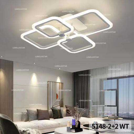 Lustra LED cu Telecomanda wifi 2.4G cu 3 functii lumina/rece/calda/neutra