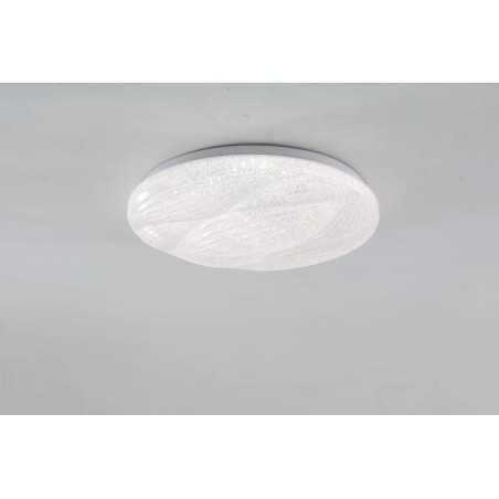 Plafoniera LED 72W Cu Telecomanda Alb Moderna D35cm Cu 3 Functii lumina