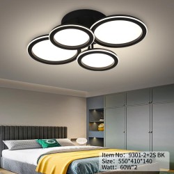 Lustra LED Negru D55CM 120W...