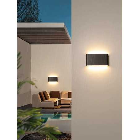 Aplica LED Exterior 10W Negru 3000K