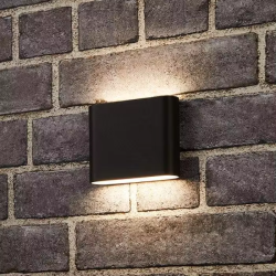 Aplica LED Exterior 6W Negru 3000K