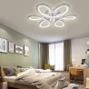 Lustra LED Fluture crom cu Telecomanda wifi 2.4G cu lumina/rece/calda/neutra intensitate reglabila