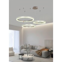 Lustra LED D60CM+50CM+40CM Cu Telecomanda wifi 2.4G lumina/rece/calda/neutra intensitate reglabila