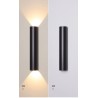 APLICA LED CILINDRIC NEGRU 6W 50CM D6CM LUMINA CALDA